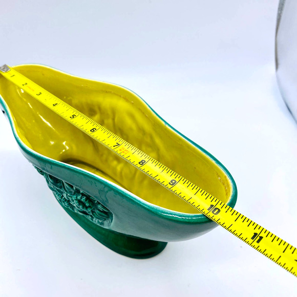 Red Wing B2016 Tropicana Belle Kogan Green /Yellow Embossed Sunflower Planter - Picture 10 of 12